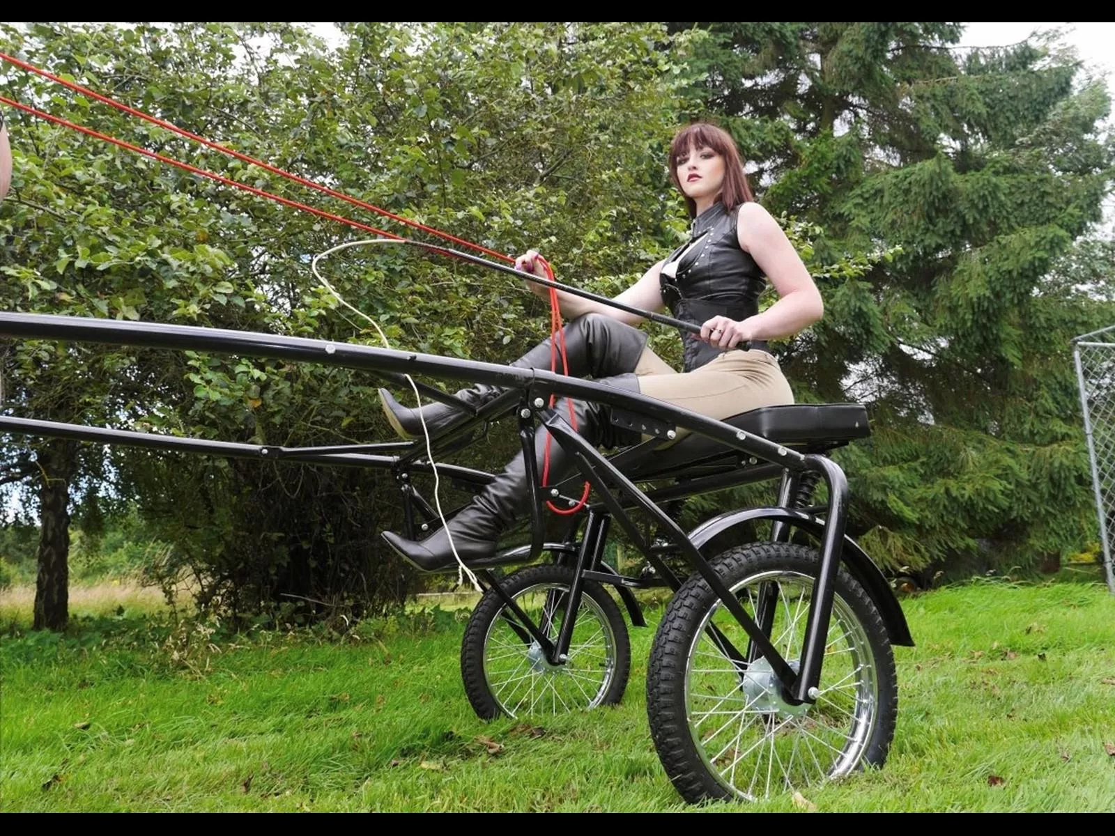 She paid good money for you, now pull. 