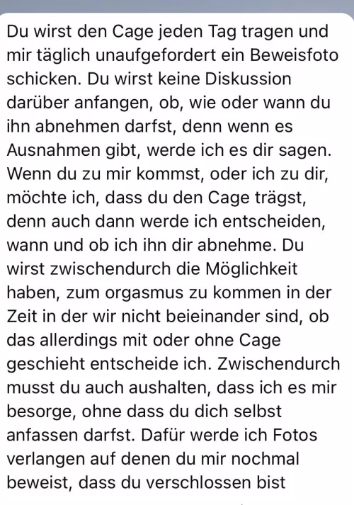 Wenn die Freundin das Sagen hat und man solche Nachrichten bekommt 🥲