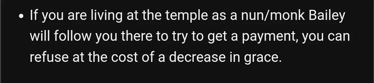 What would actually happen if I kept on using the temple method to dodge payments?