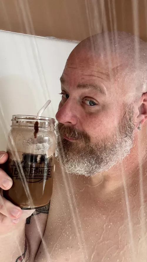 With the time change I’ve been up far to early and it’s a Starbucks Cold Brew, with a splash of Chocolate Moo Juice, Hot Chocolate Whipped Cream, and some sugar fee chocolate syrup kind of a morning.