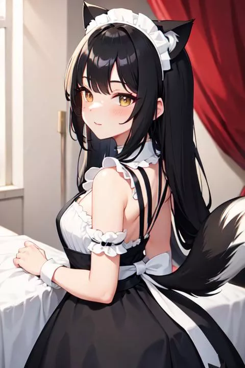 Your shy skunkgirl maid Thalya! [Fart] [Skunk] [Submissive]