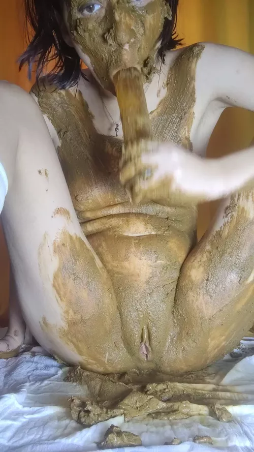 will you let me suck you with shit on my face?