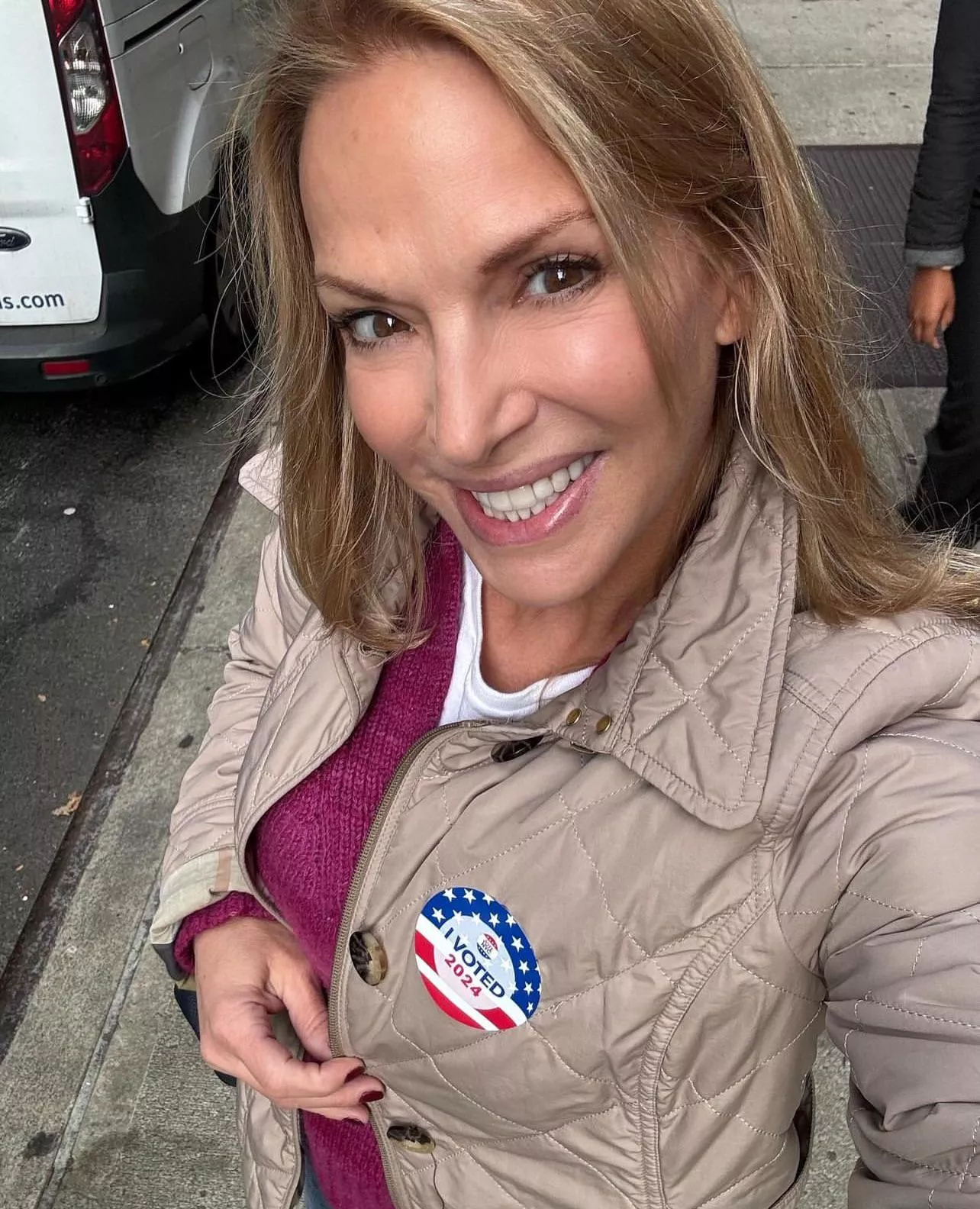 A reminder from the hottest MILF on the planet for all Americans to get out and vote today! 