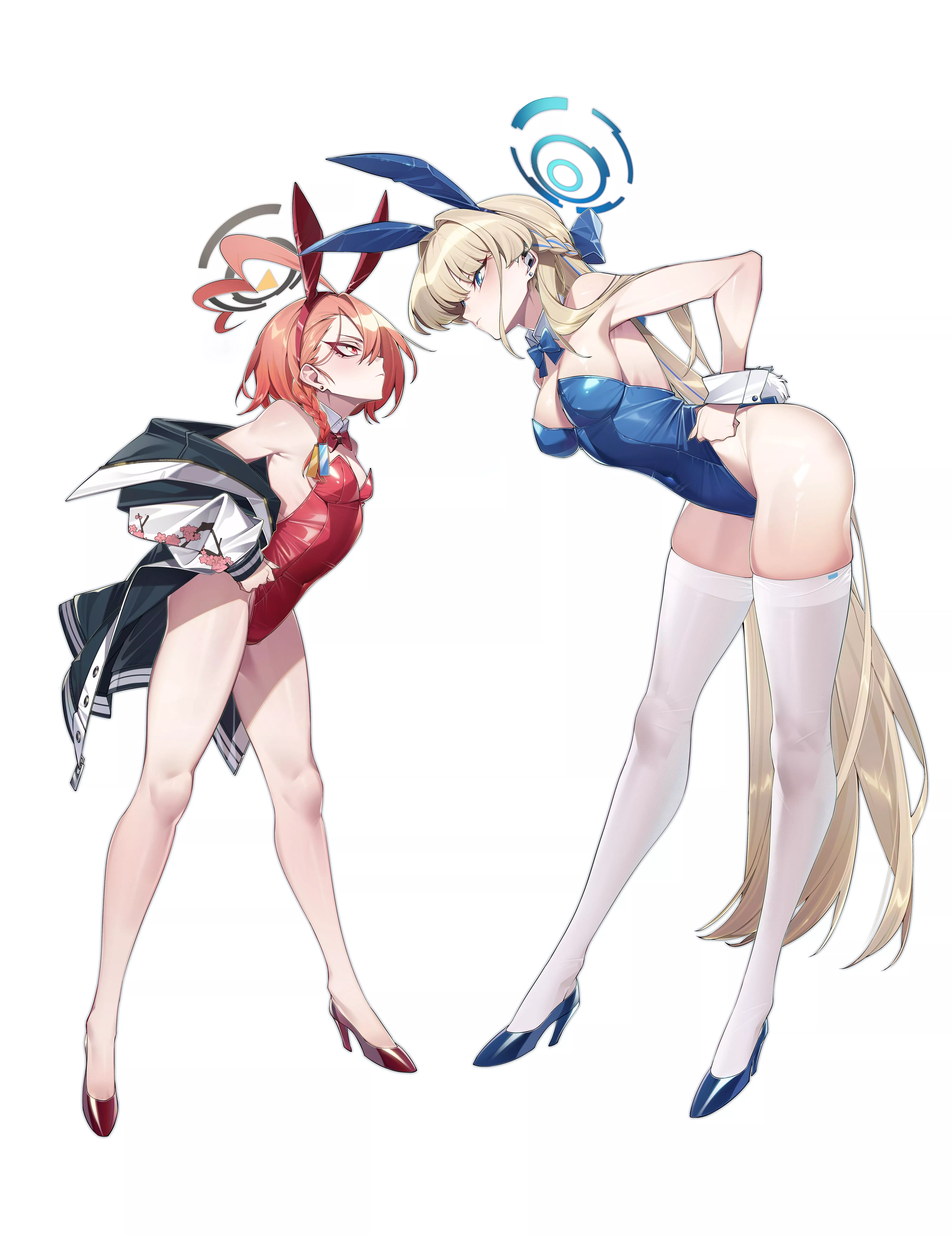 Bunny Neru and Bunny Toki Showdown (yeyoutiangong) [Blue Archive]