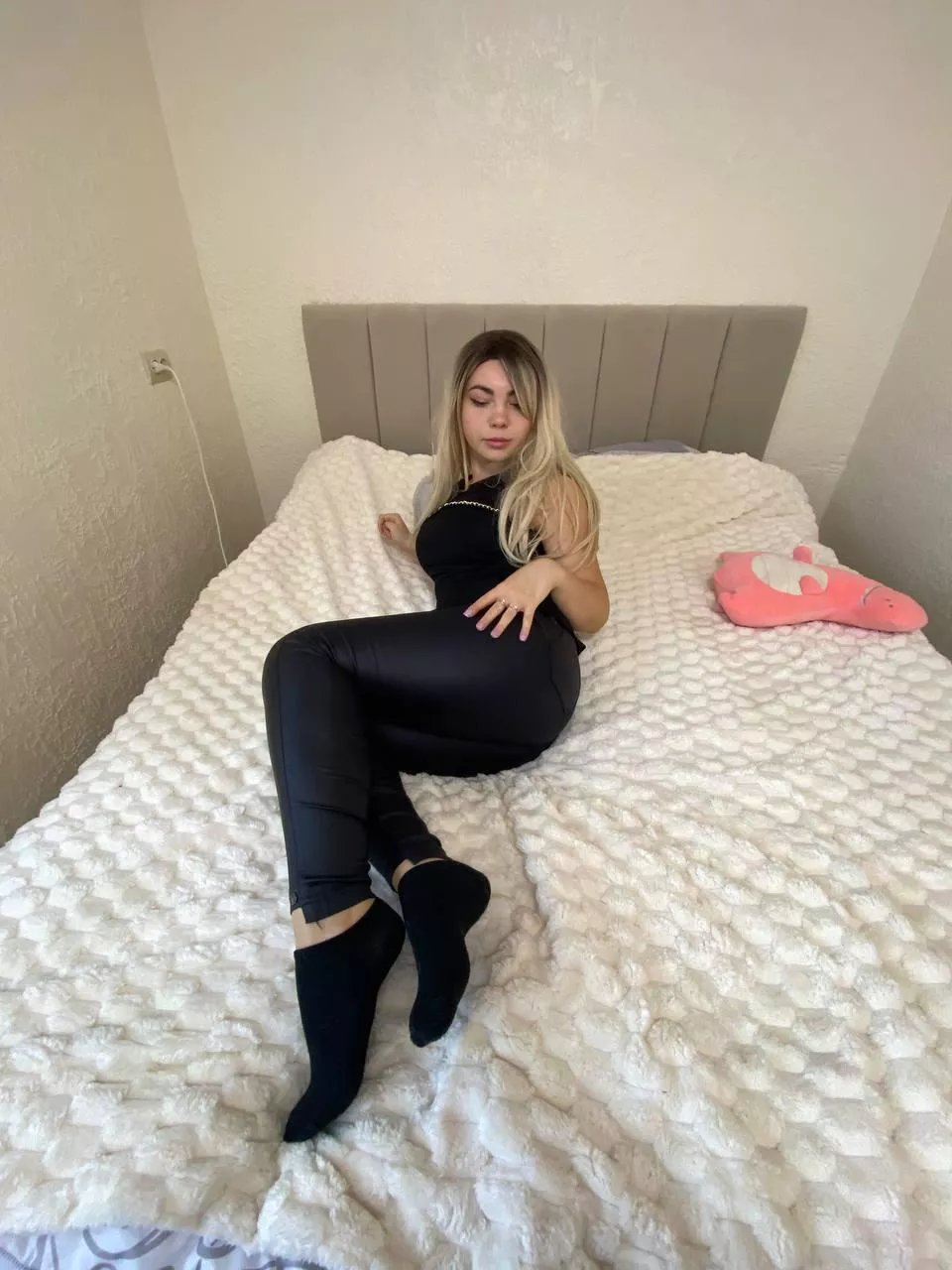 Cute black ankle socks