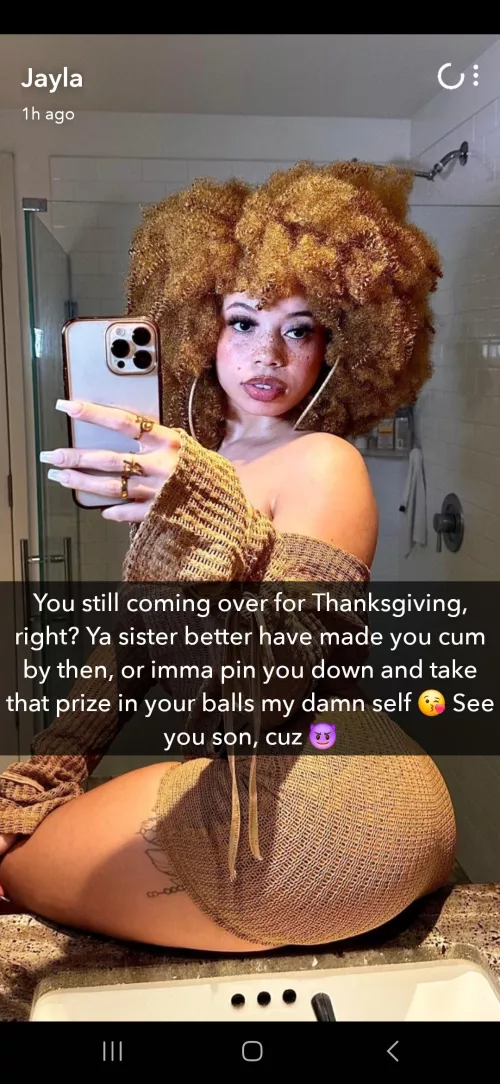 Giving him (and his sister) a warning