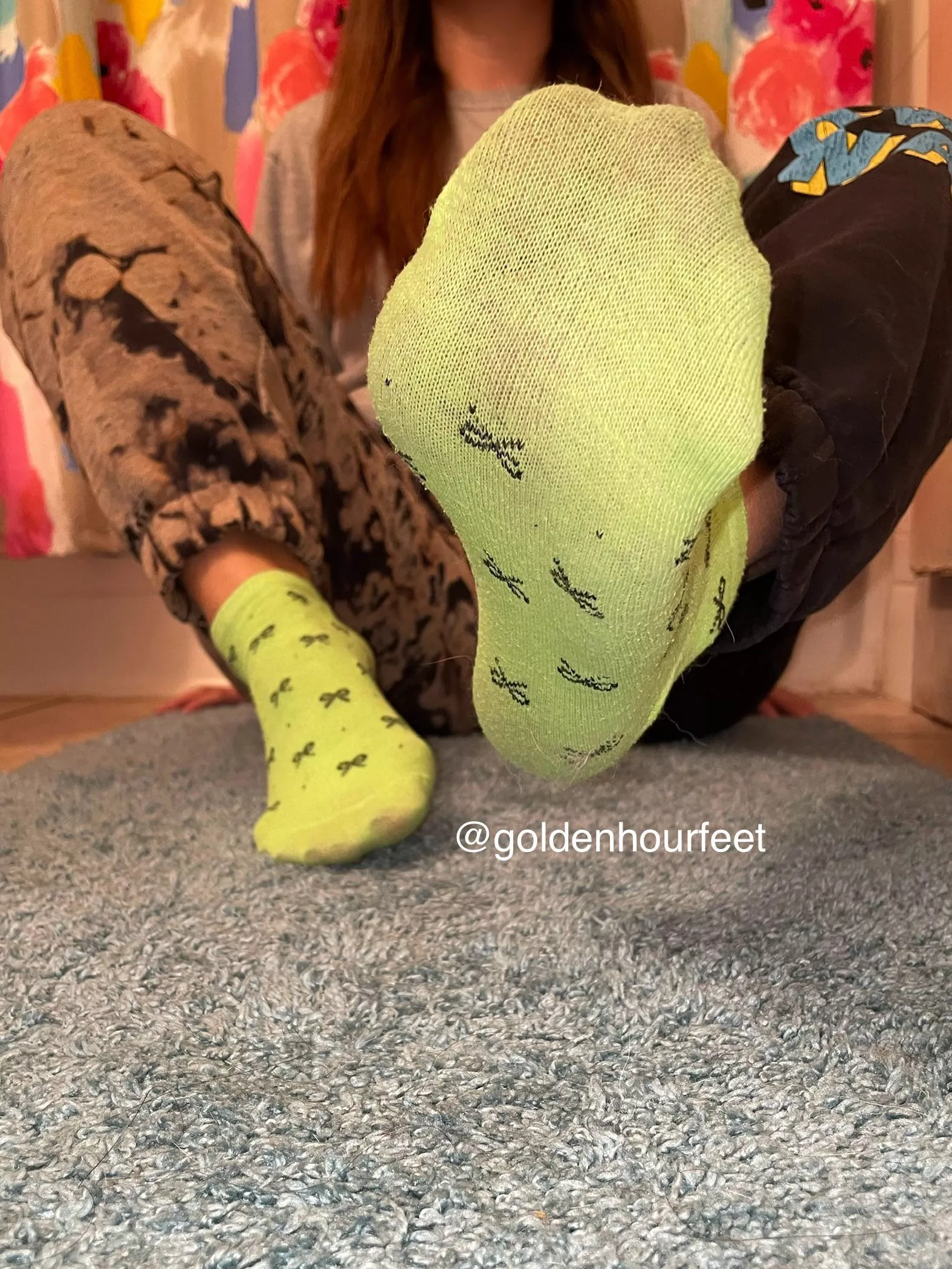 Green ankle socks today💚