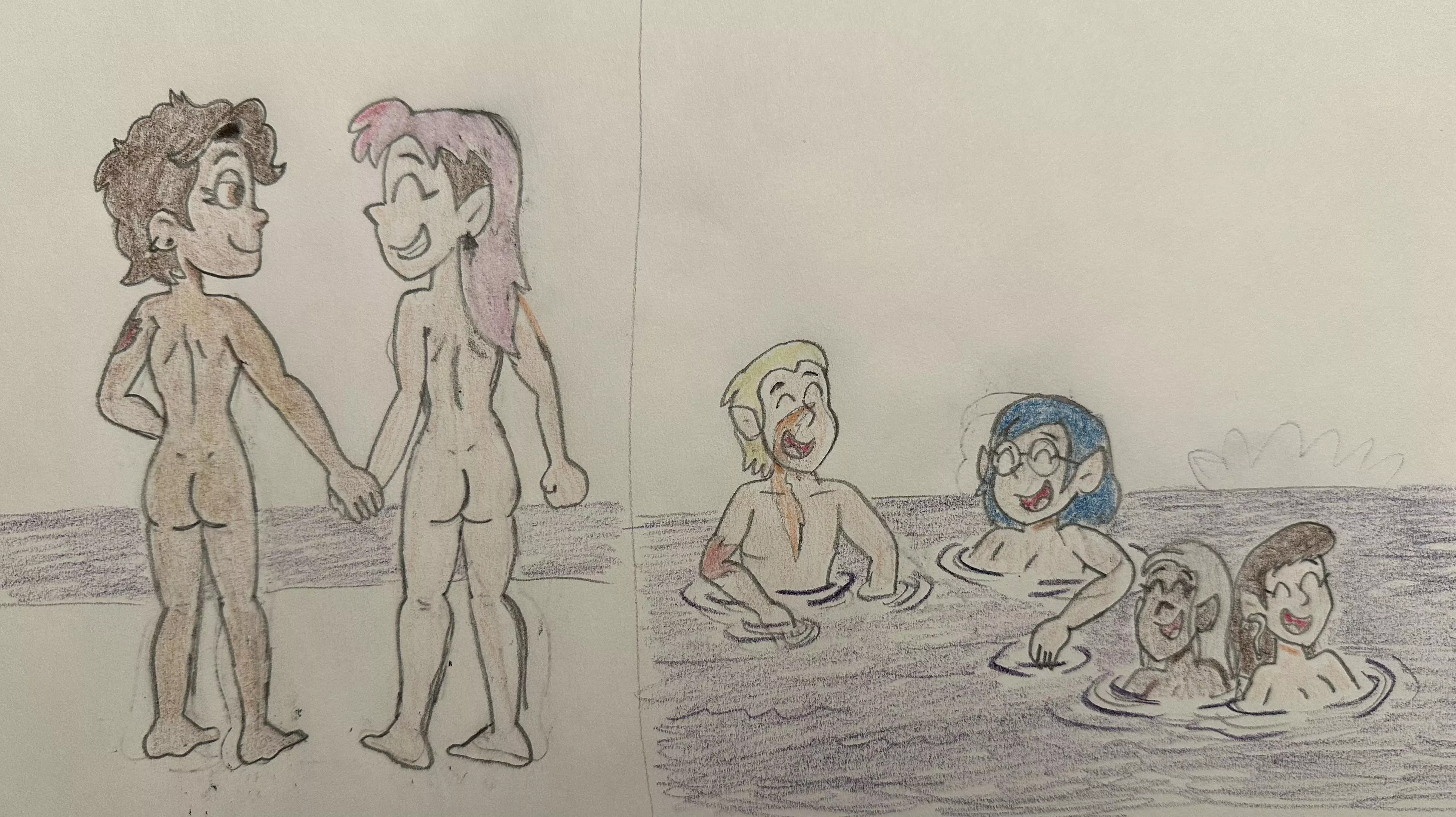 Here’s a drawing by 13mcjunkinm from my NSFW Owl House fanfic, Dear Blushing Cake.