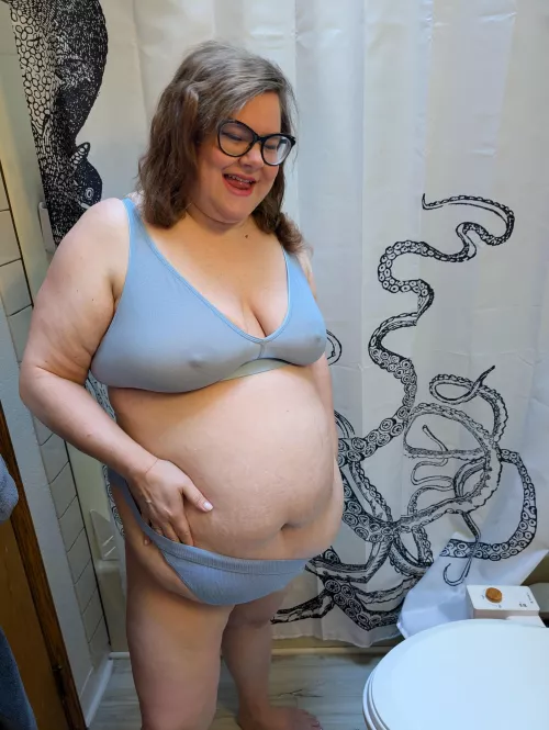 I love these blue string bikinis