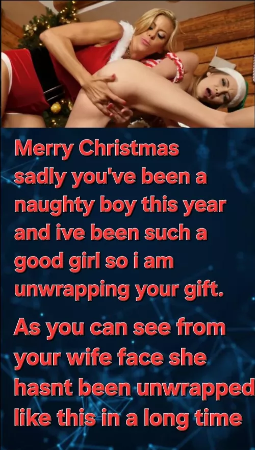 Mabye you'll get to play with your present on boxing day 