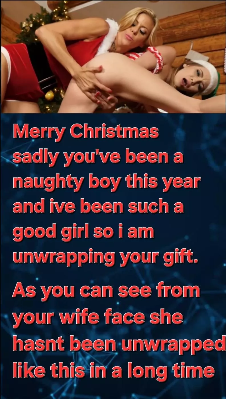 Mabye you'll get to play with your present on boxing day 