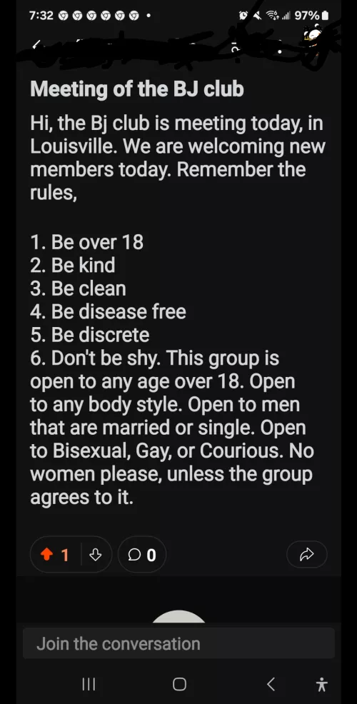 Meeting today of the BJ club