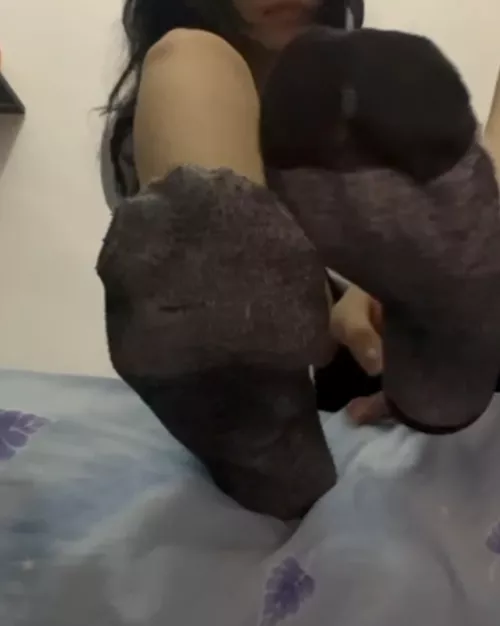 My socks smell after a workout, but you'll be sniffing them 😈