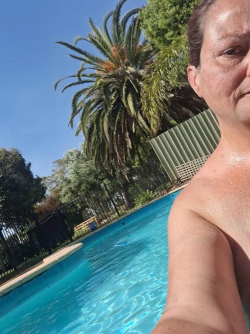 Nude time around the pool this weekend