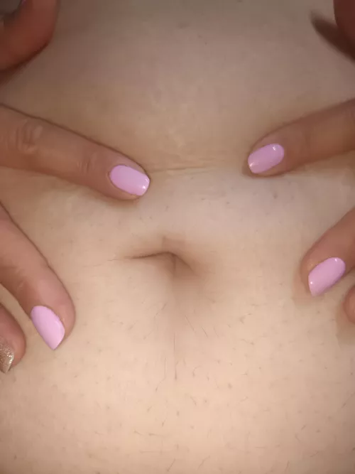 Play with my belly button