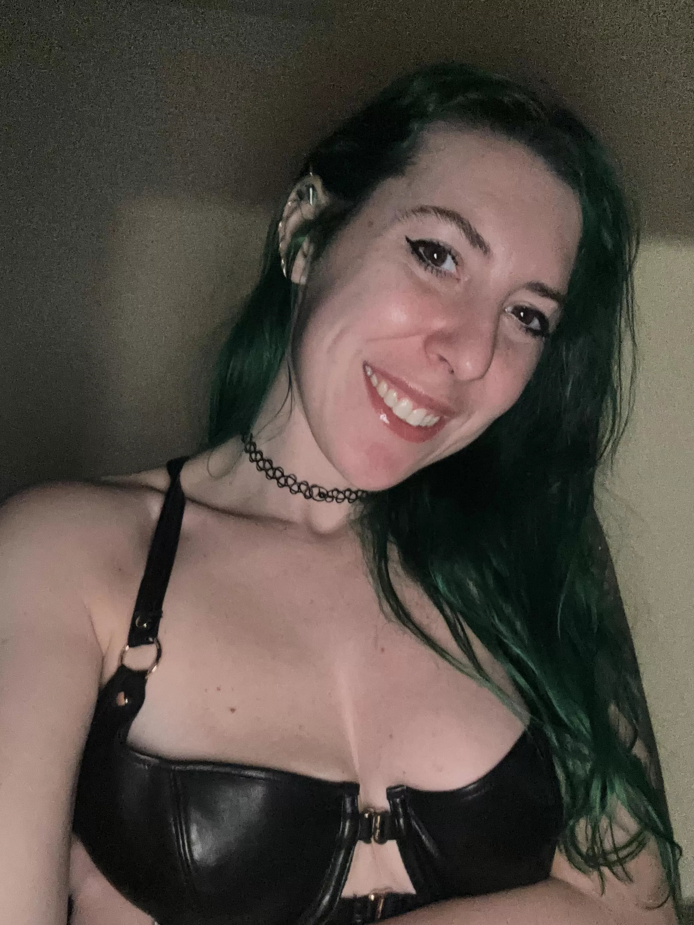 Smiles in leather