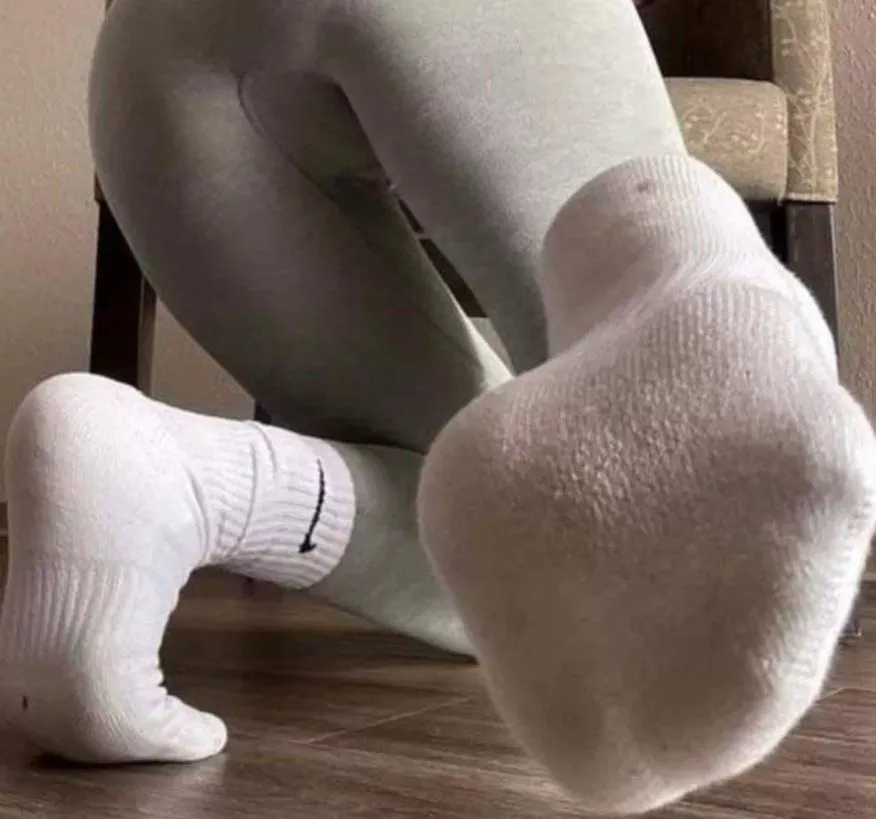 Sniff the nike socks 