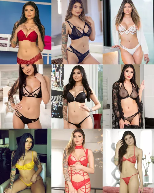 Which lingerie outfit does Brenna Sparks look the best in?