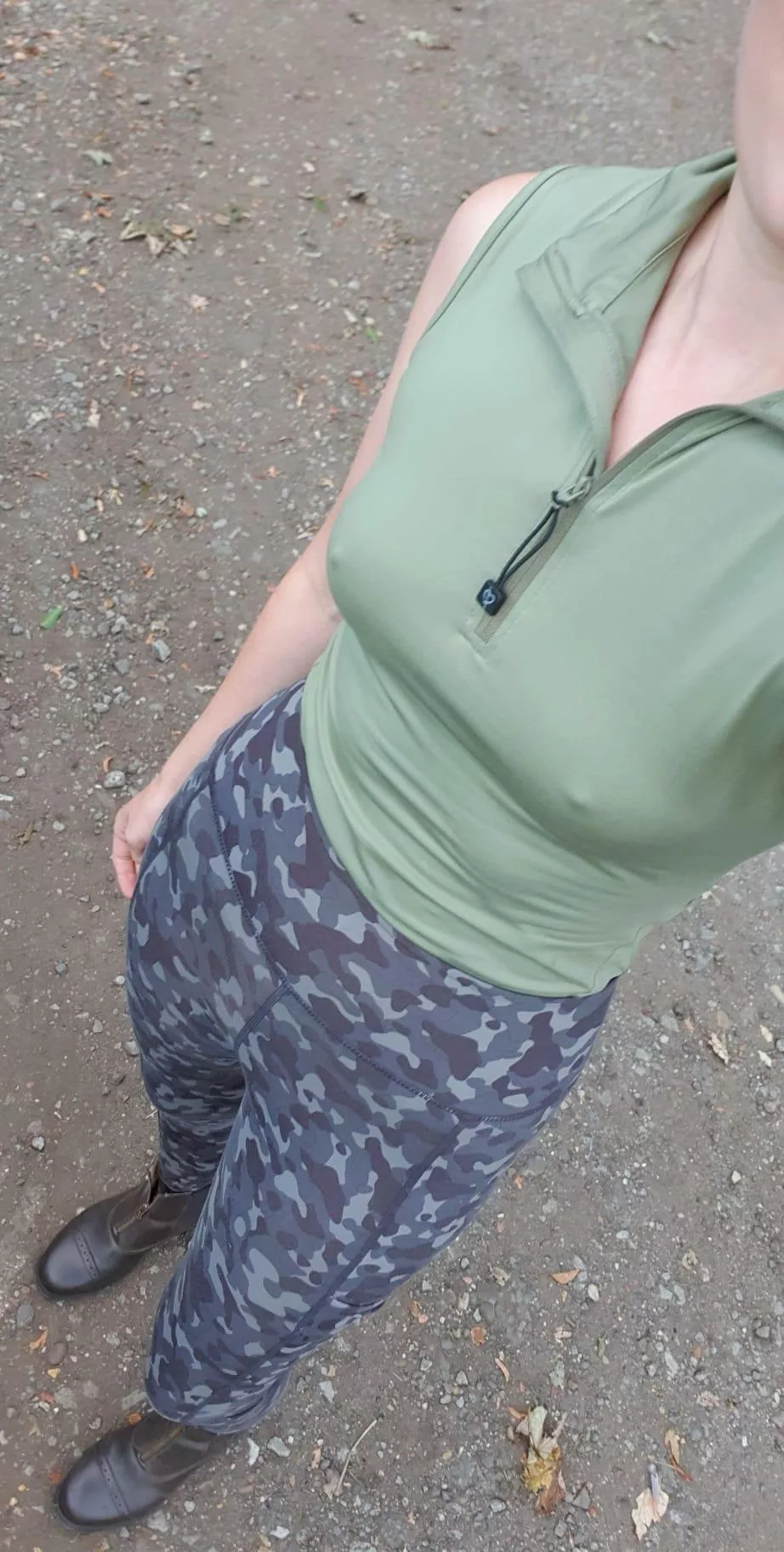 A little cold on my nipples today!