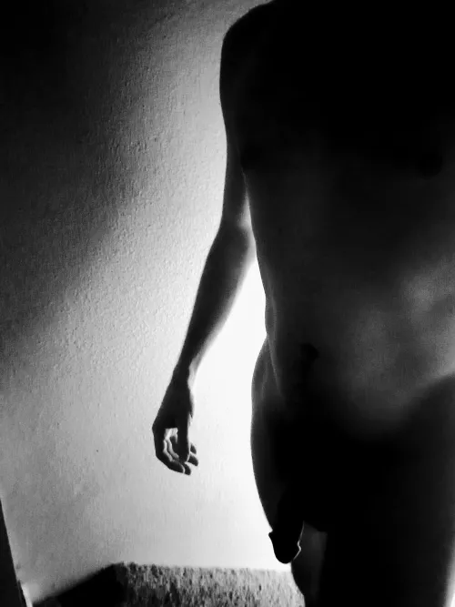 A stranger in the stairway 