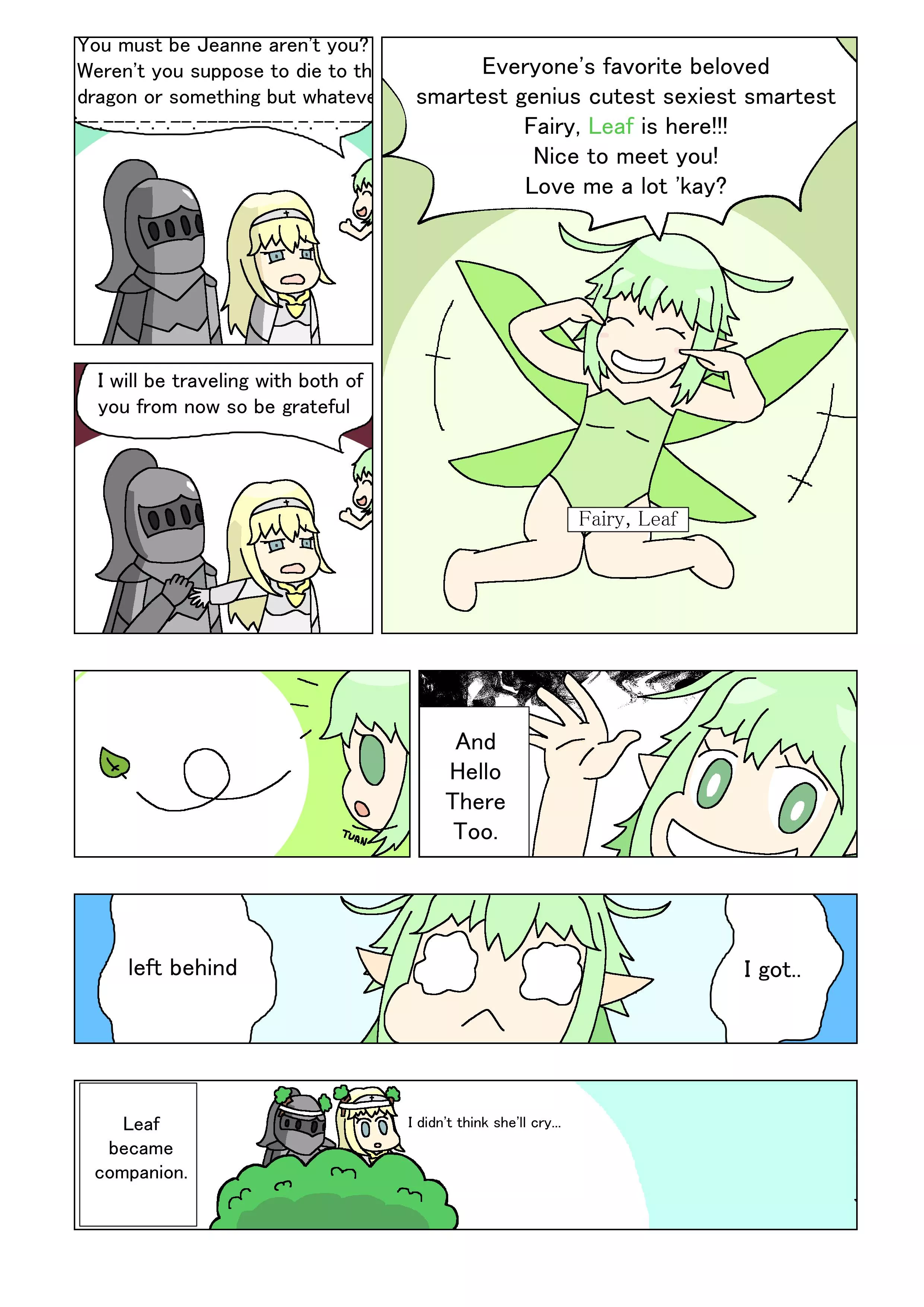 Adventure of Jeanne! Chapter 5: Leaf is here!! 