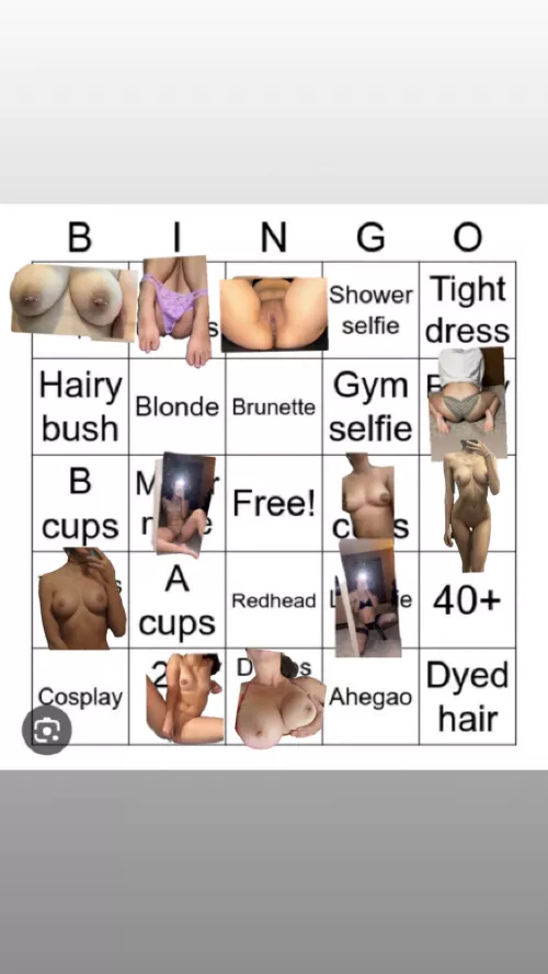 Any ladies wanna help finish a bingo card
