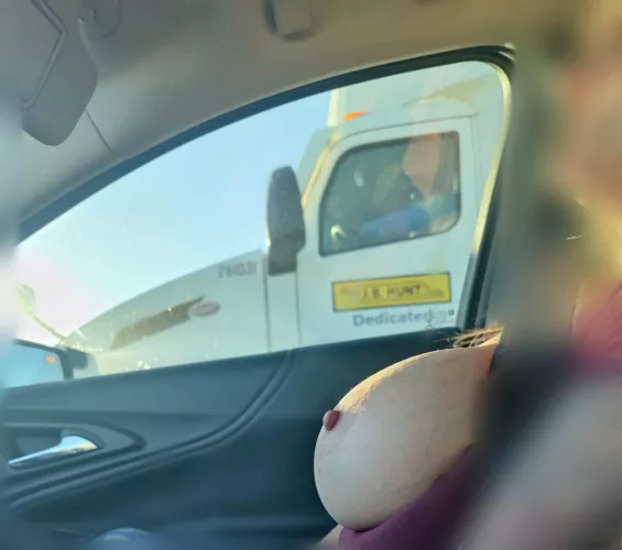 Anyone else like to flash truckers?