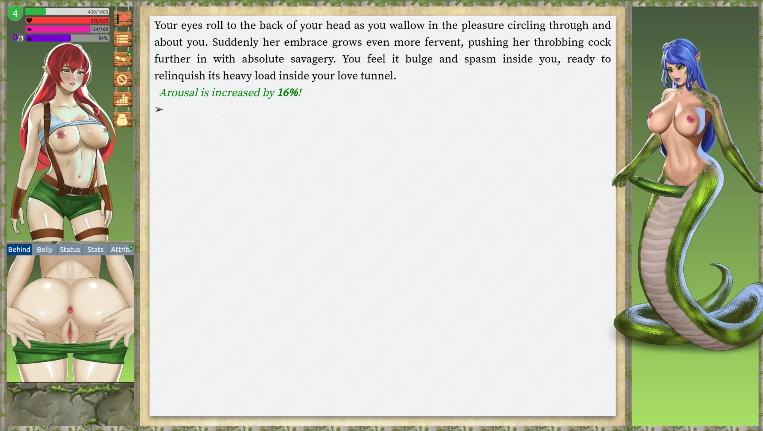 Arousal keeps increasing... (Dryad Quest)