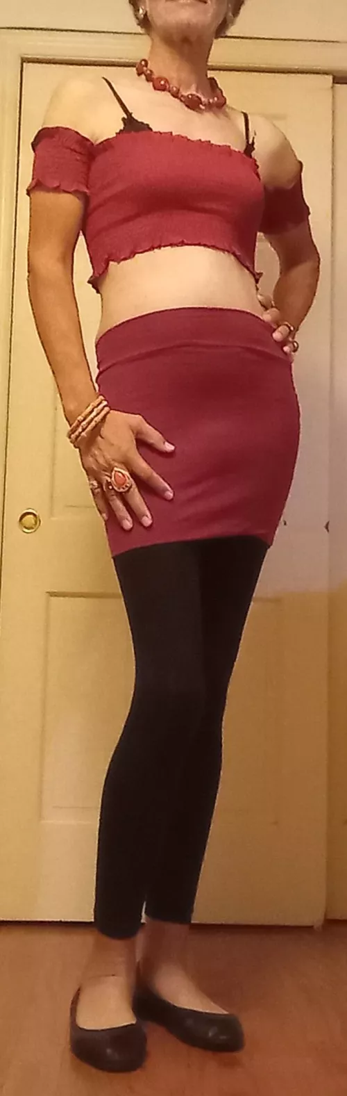 At home on a rainy Tuesday. DRESSED up all day.