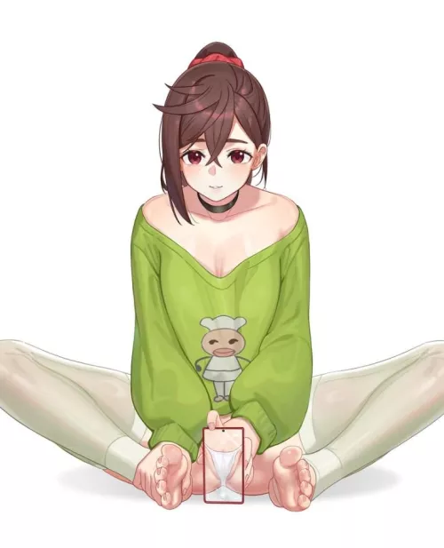 Ayase momo showing her pussy  (yizhirenben)