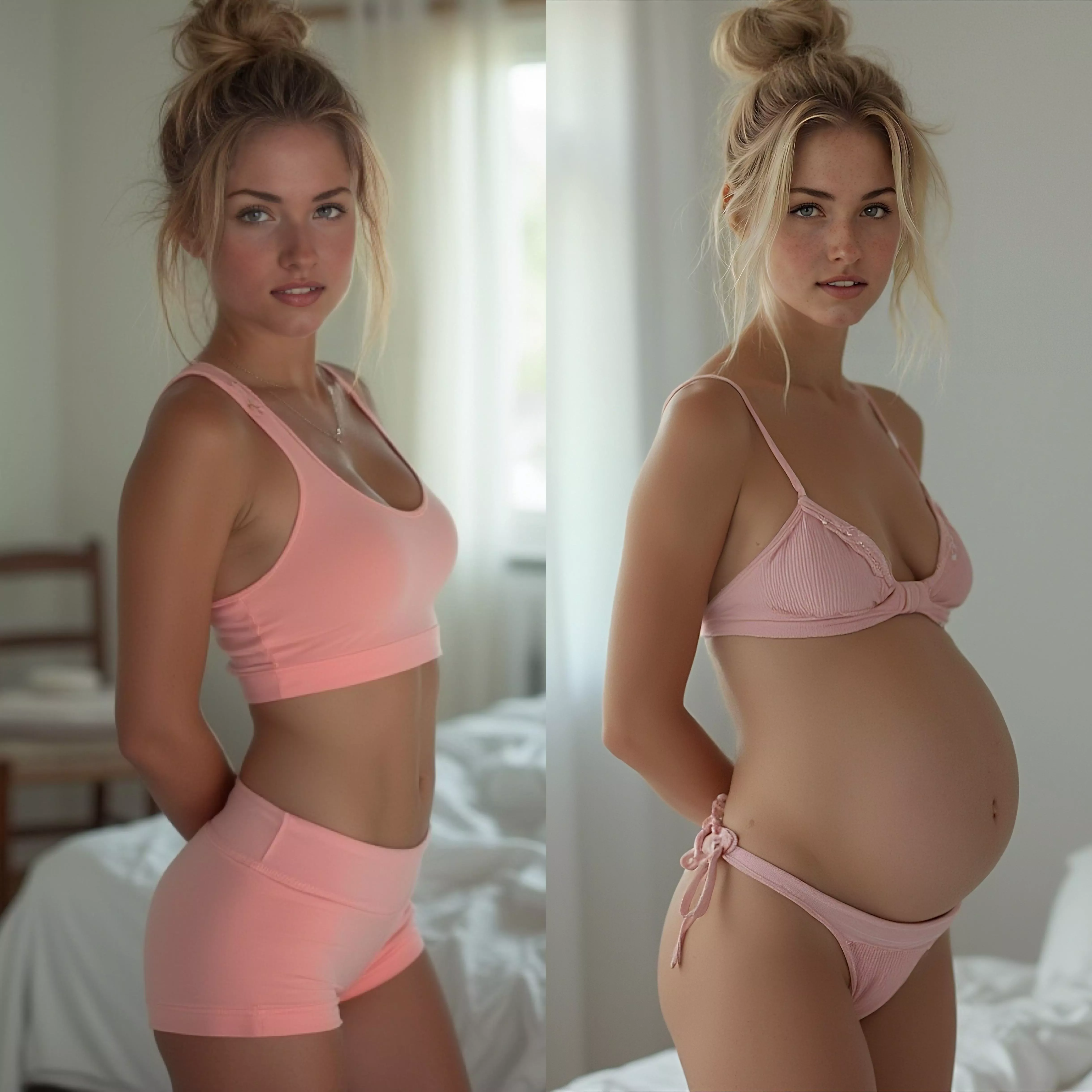 Be honest, do I look better before or during pregnancy?