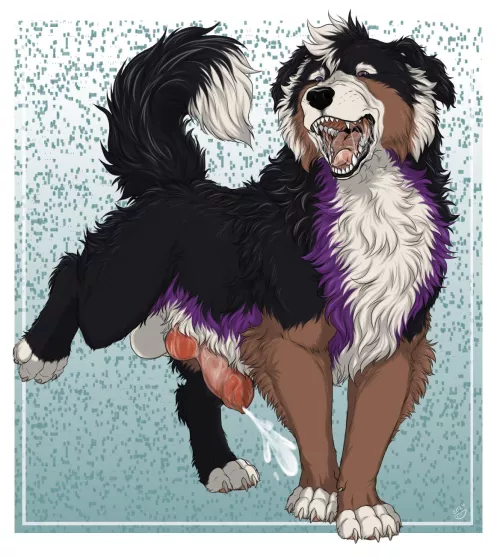 By Dorosheva-e....such a sexy Bernese Mountain Doggo boy <3
