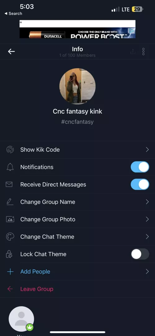 Cnc fantastic Kik groupchat