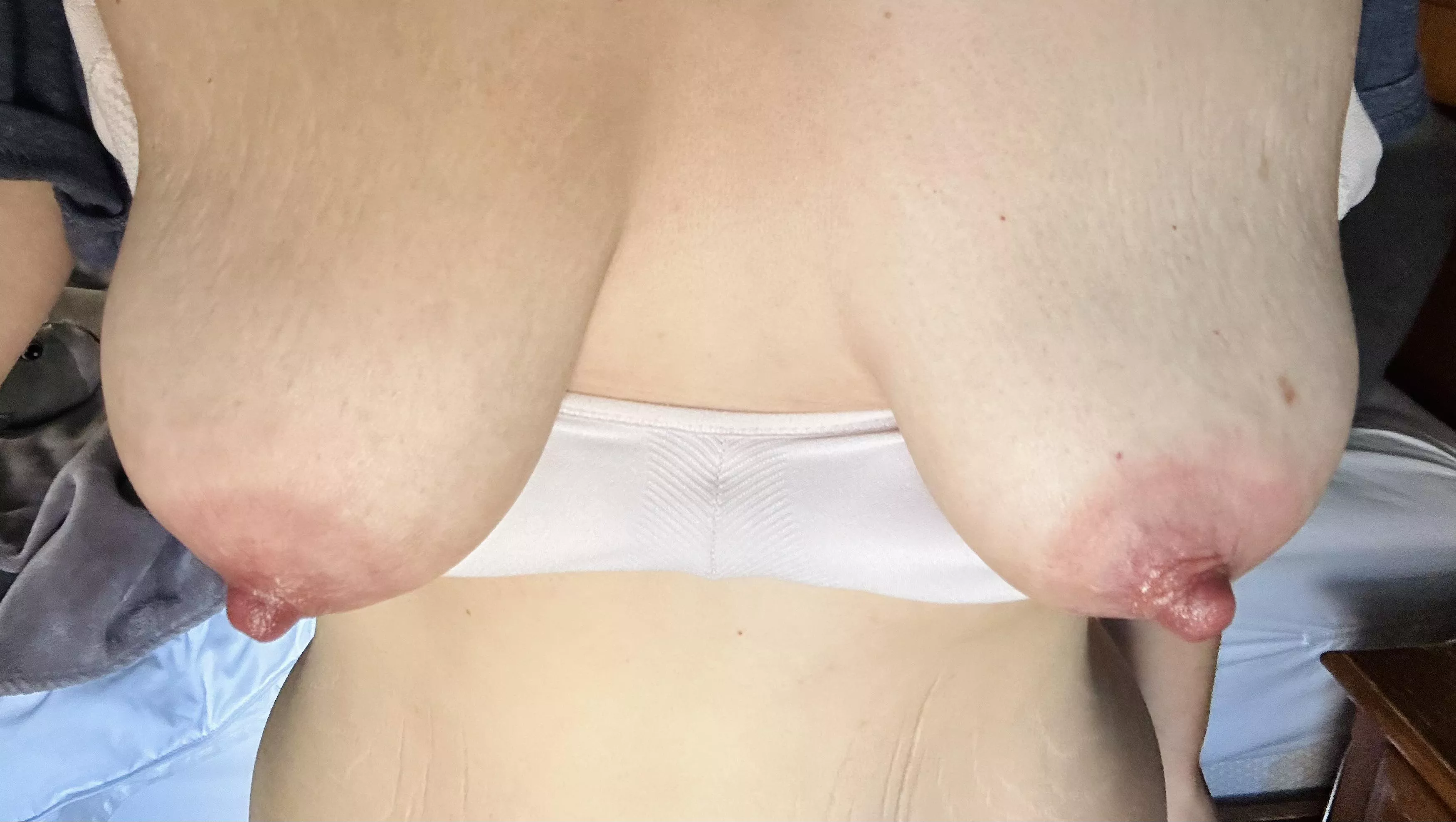 Desperate to be milked so I can have my huge teats sucked 