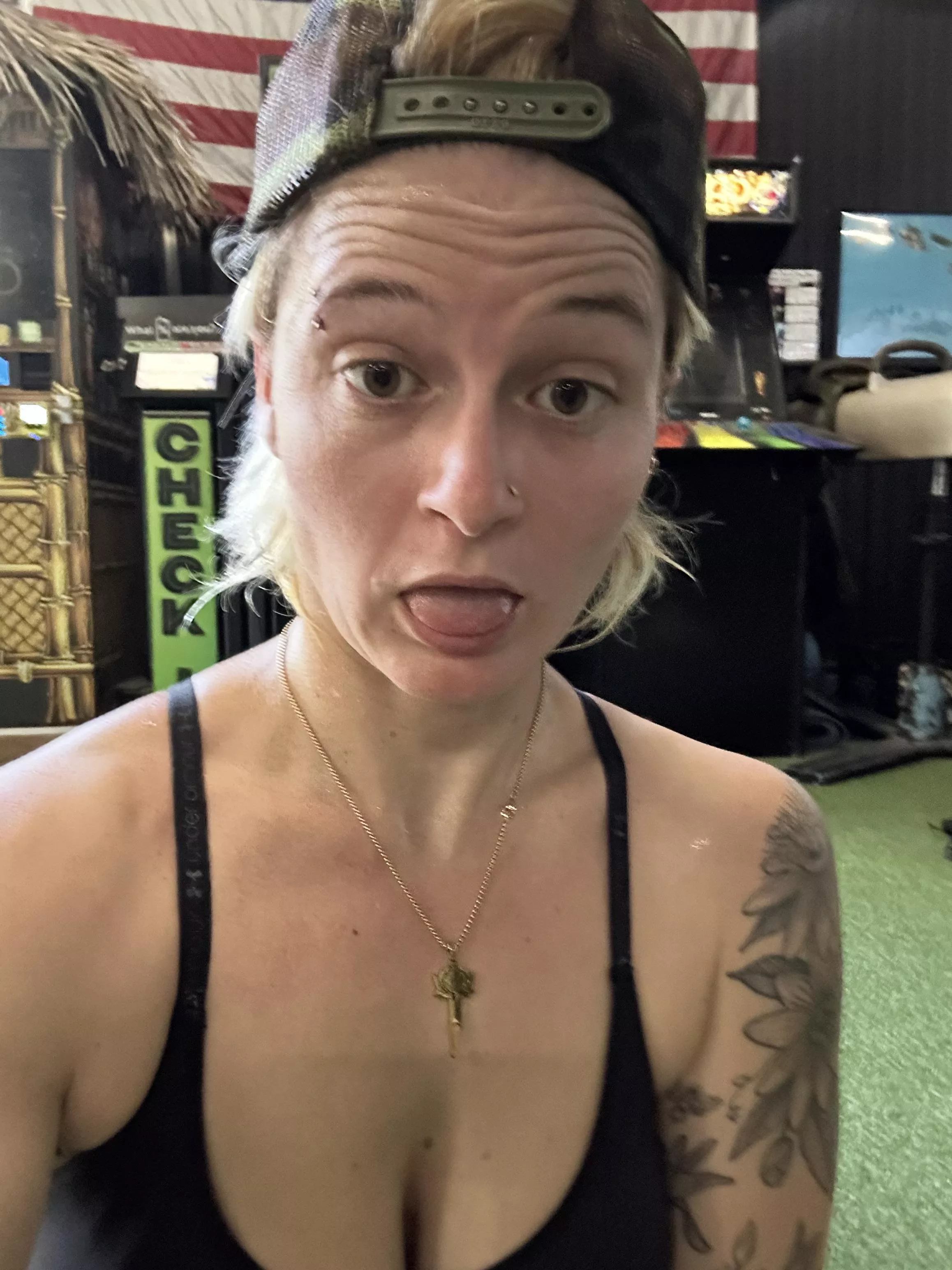 Disregard my weird sweaty face after CrossFit, but question: after wearing my key for over a month now I’ve only had two people ask about it… would you come up to me to inquire? 