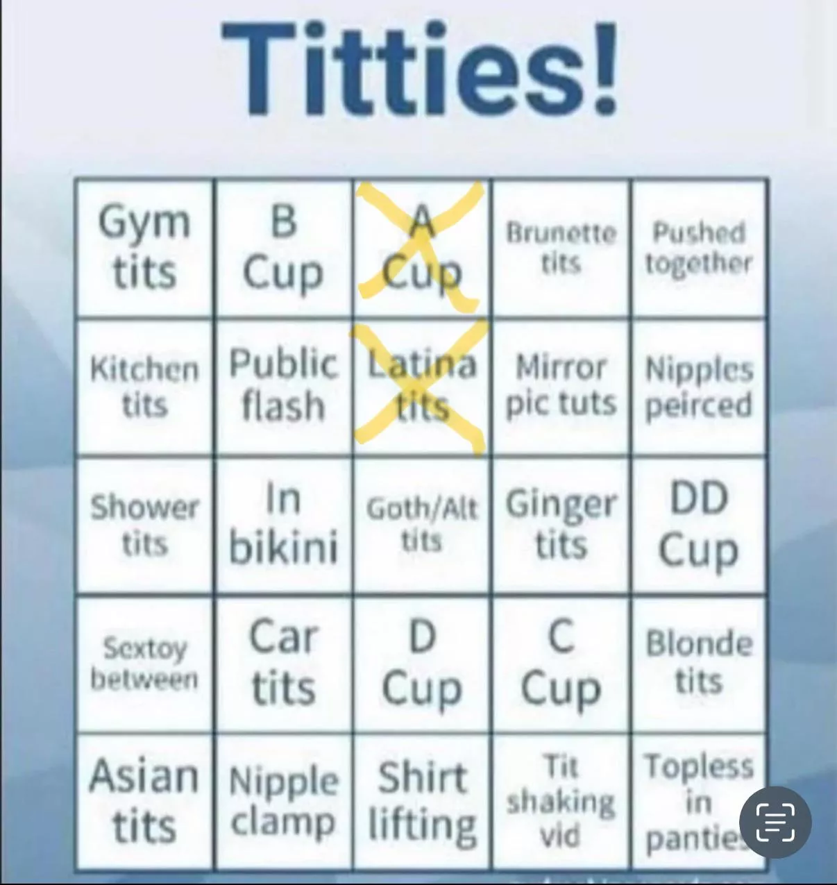 F19 need help with bingo (females only) 