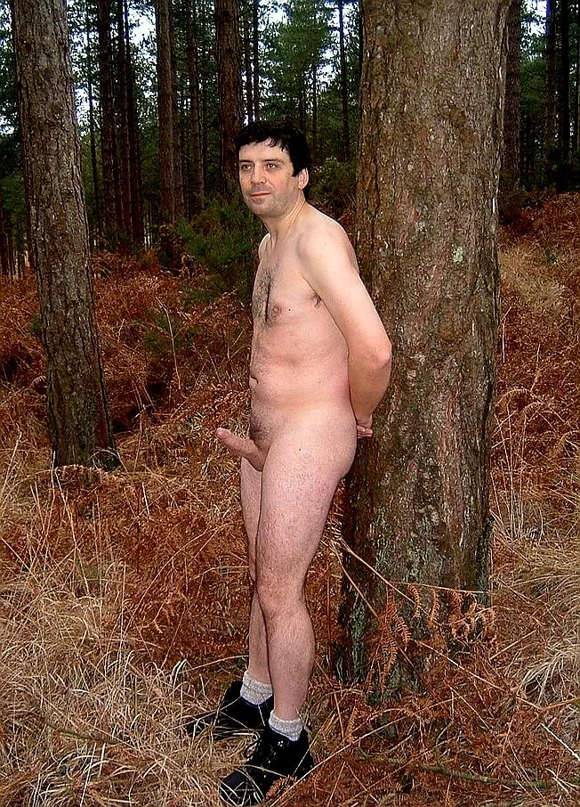 Just taking a break on my daily walk in the woods 