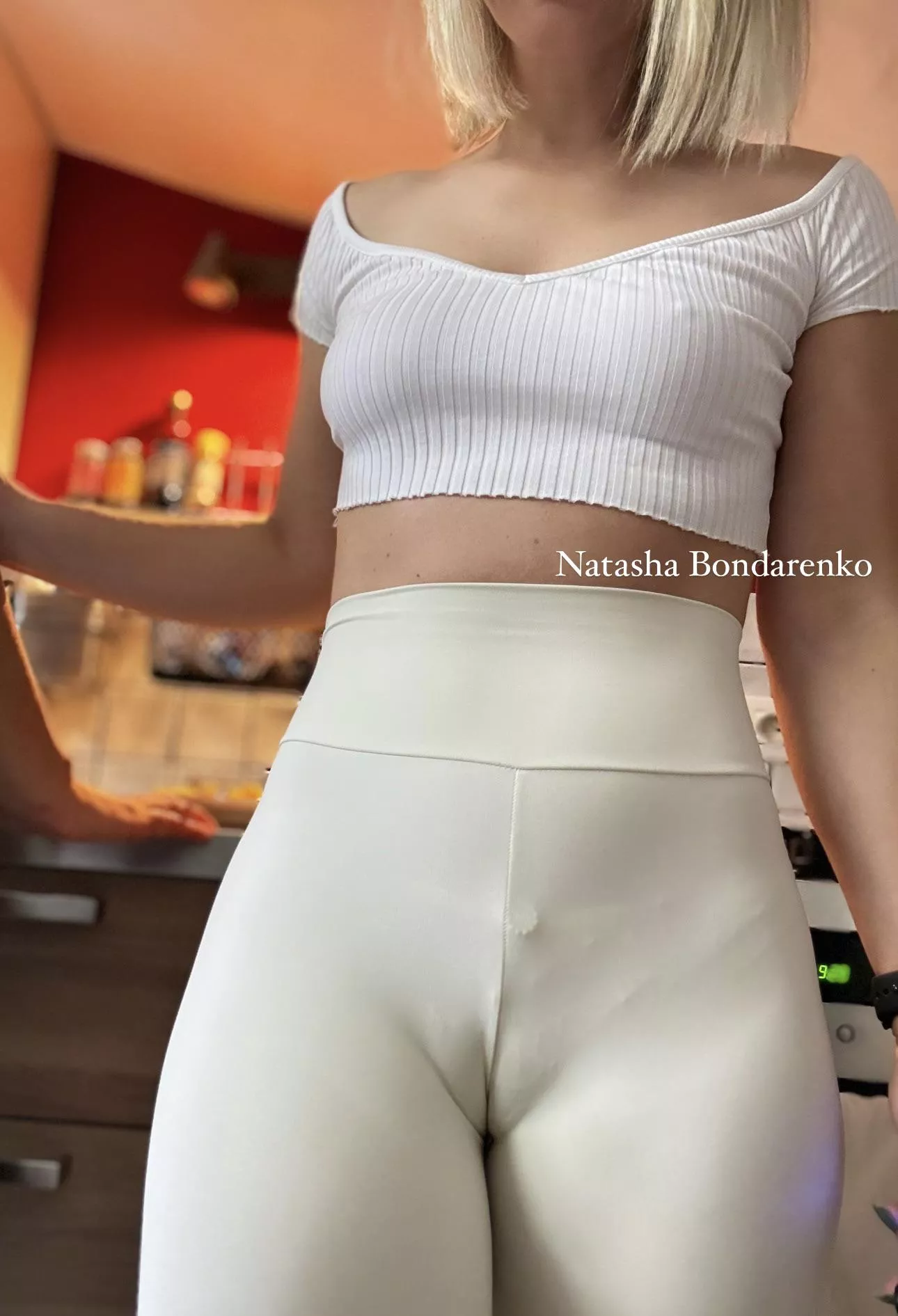 Lace panties, you can see! 