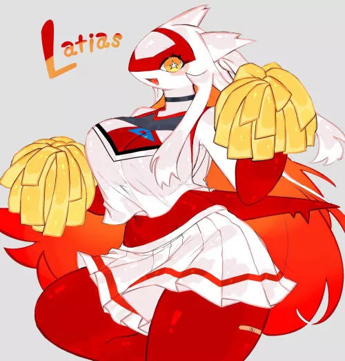 Latias in her cheerleading outfit (toge77789)