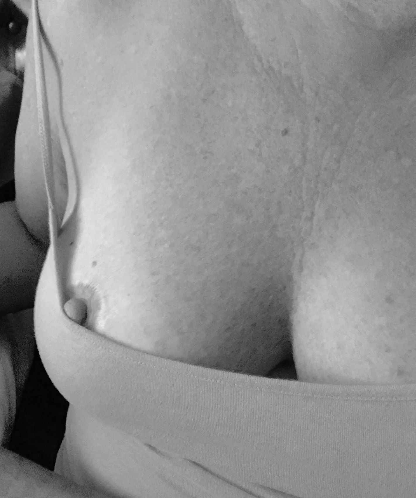 Maybe a wardrobe malfunction, maybe just feeling frisky 