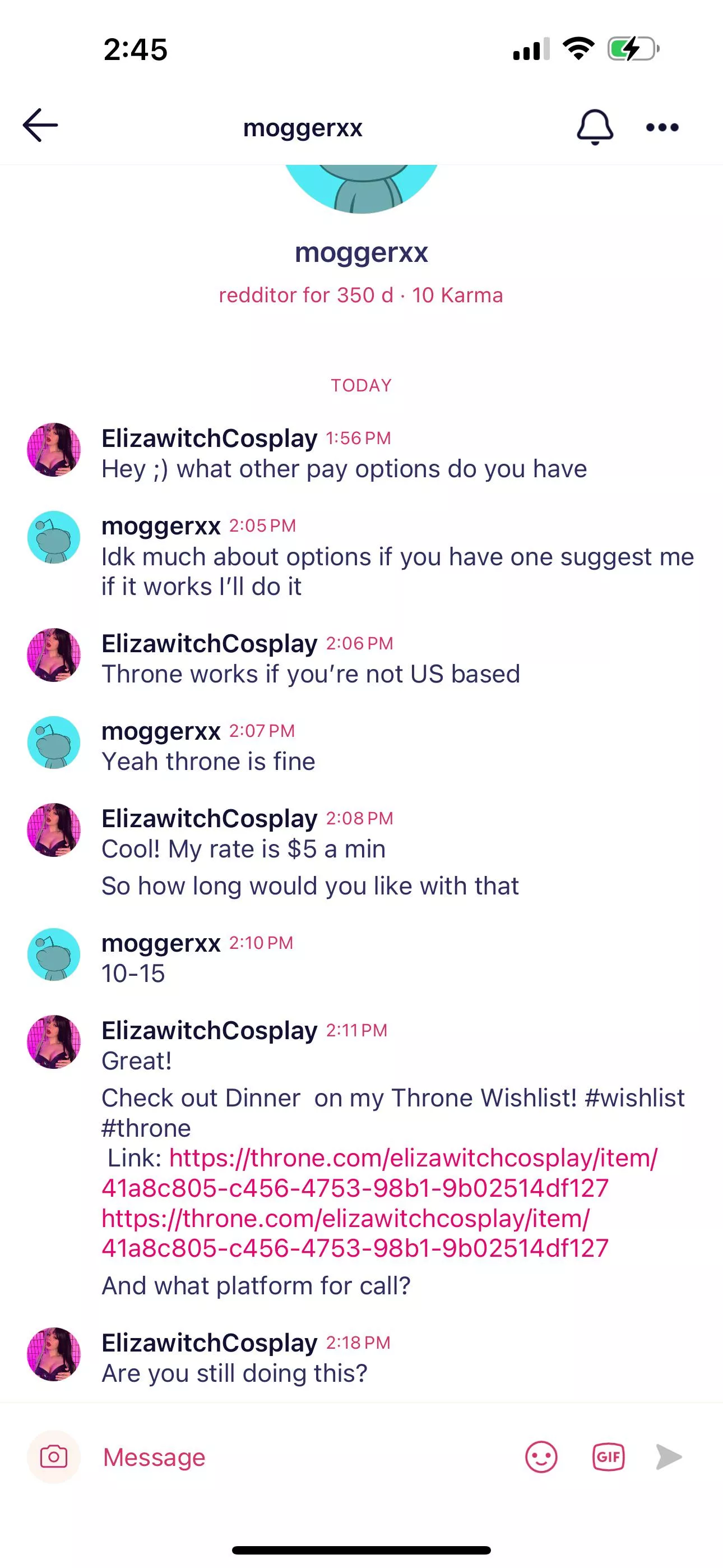 Moggerxx time waster 