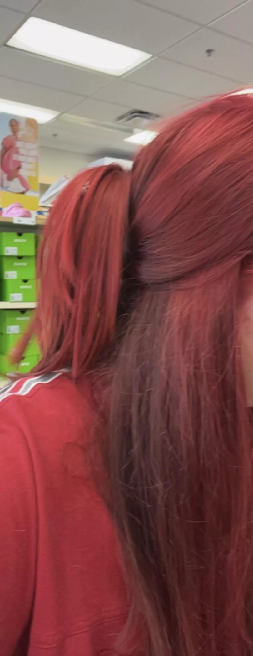 my beautiful red hair today ^_^