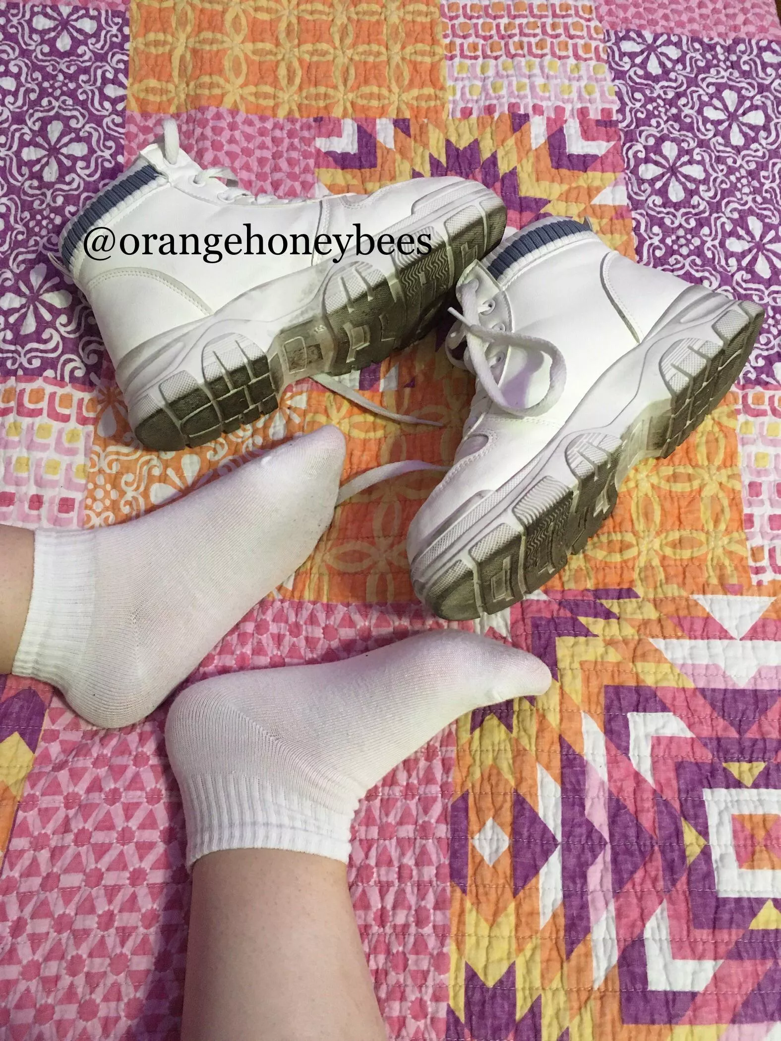 My socks may not look too dirty, but they are VERY sweaty. 🤍 [F]