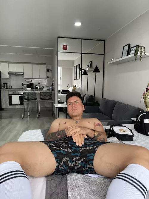 My trunks is damp haha. Do you want to taste me?