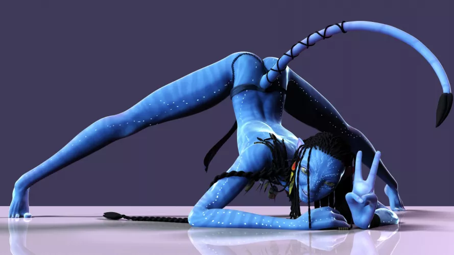 Na'vi girl shows off her sexy ass (Fierox88)