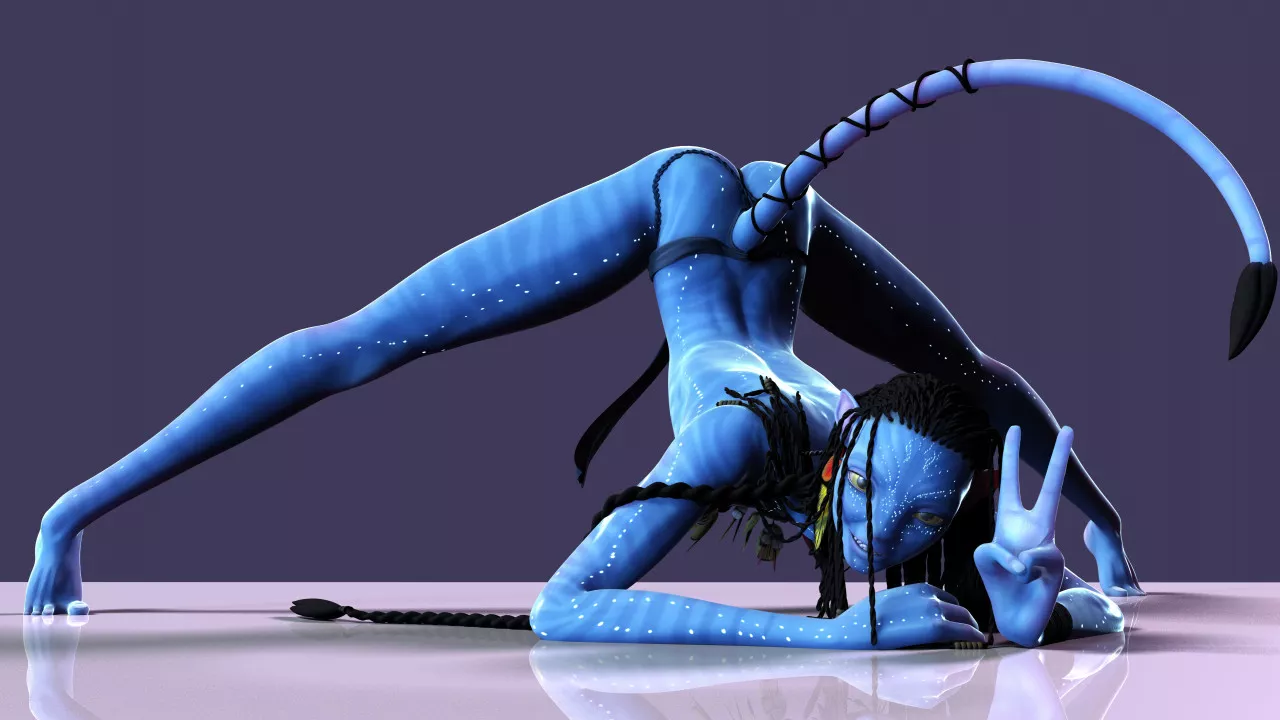 Na'vi girl shows off her sexy ass (Fierox88)