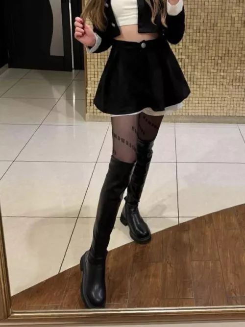 Over the knee boots go with any outfit