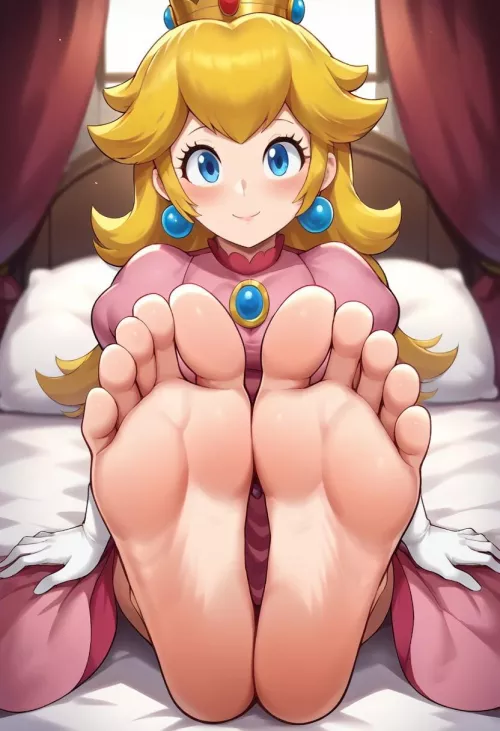 Peach feet