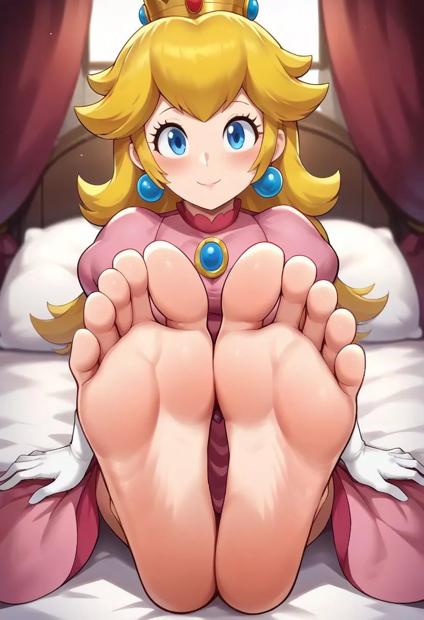 Peach feet