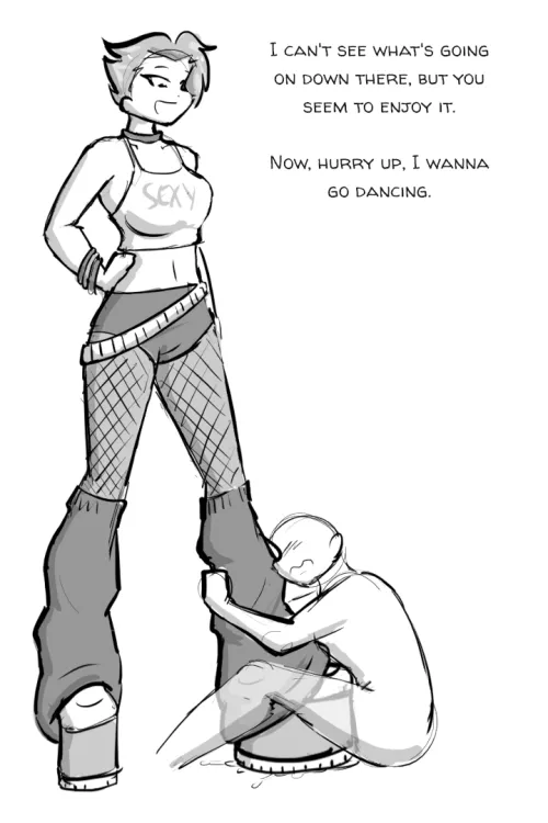 She could just dance right there.